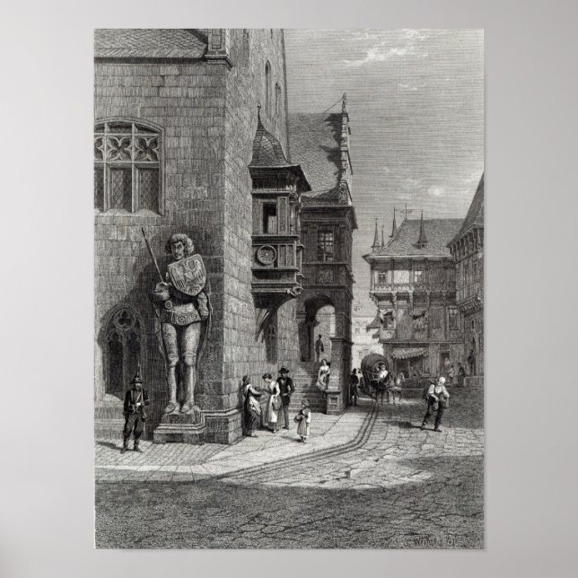 Town Hall, Halberstadt Poster (Front)