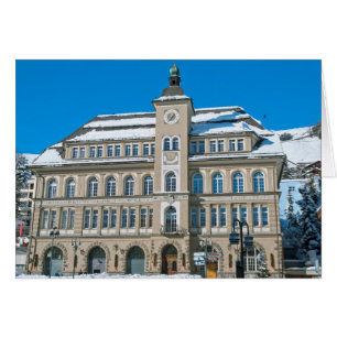 Town Hall in St Moritz, Switzerland Cards