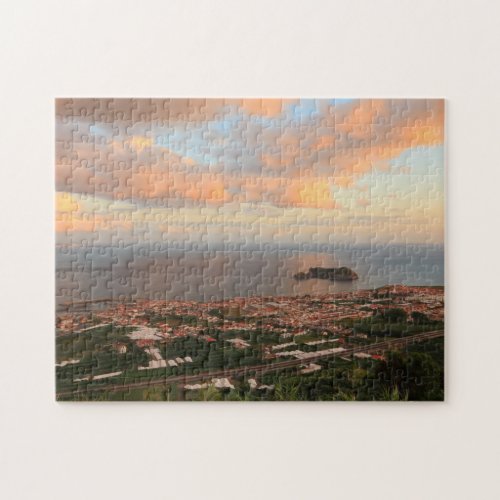 Town in the Azores Jigsaw Puzzle