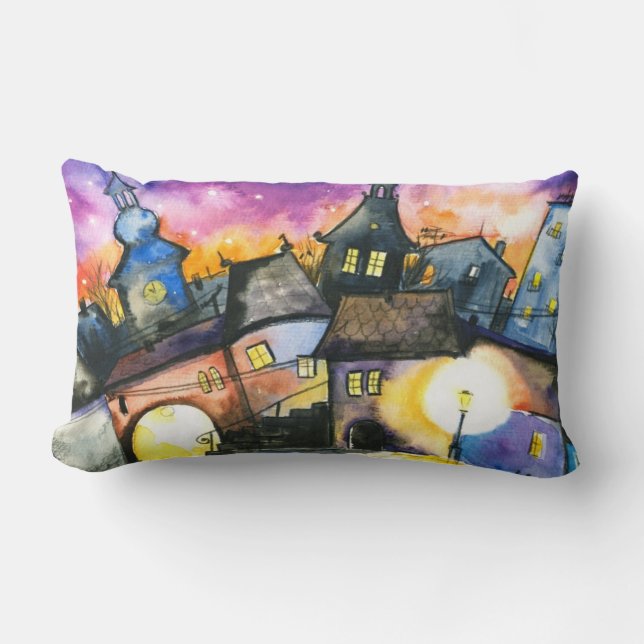 Town Lumbar Pillow (Front)