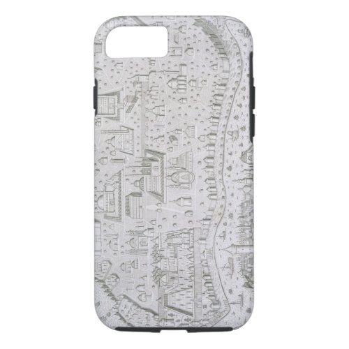 Town map of Constantinople Turkey c1650 engrav iPhone 87 Case