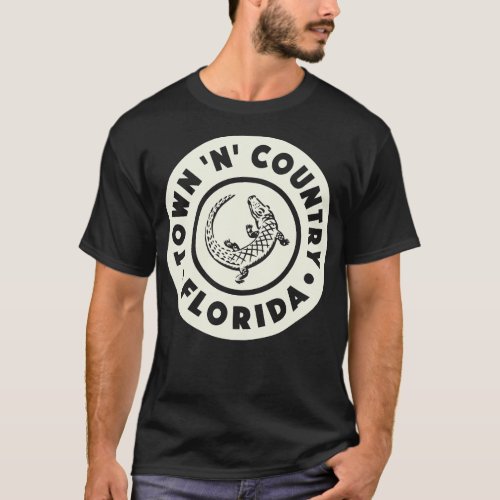 Town n Country Florida Circle Tan T_Shirt