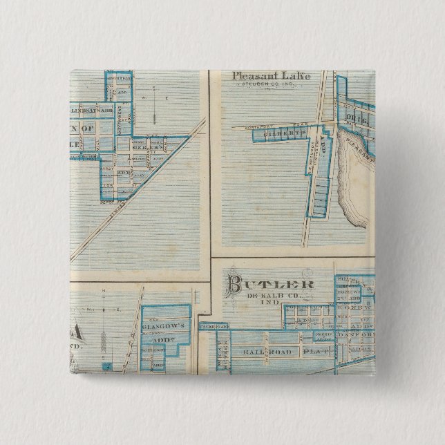 Town of Angola with Fremont Button (Front)