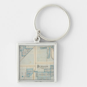 Town of Angola with Fremont Keychain