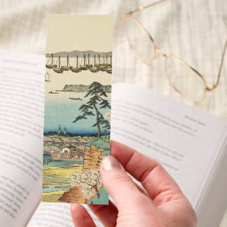 Town of Shinagawa: Vintage Japanese Woodblock Art Bookmarks