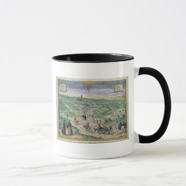 Town Plan of Seville, from 'Civitates Orbis Terrar Mug (Right)