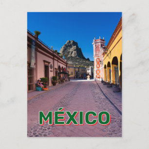 Town Square In Berñal, Mexico Postcard