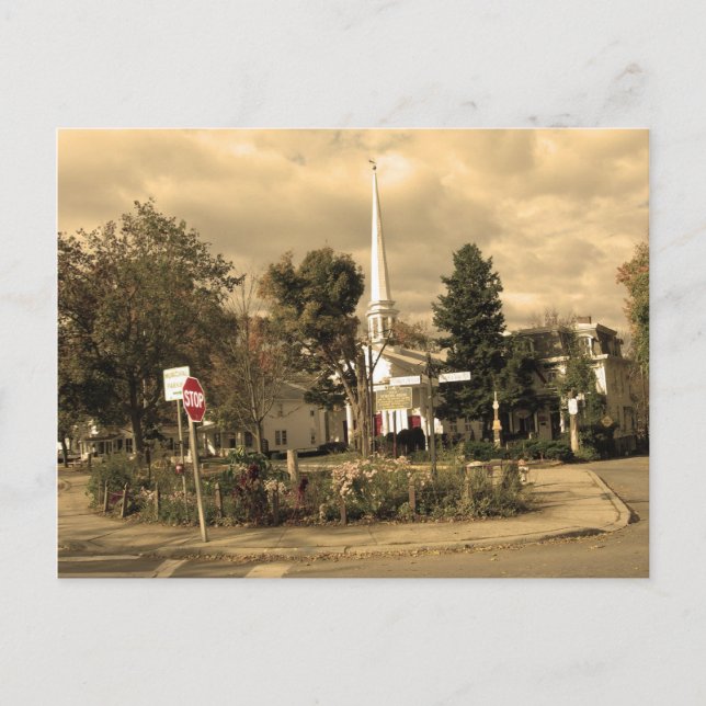 Town Square Woodstock,NY Postcard (Front)