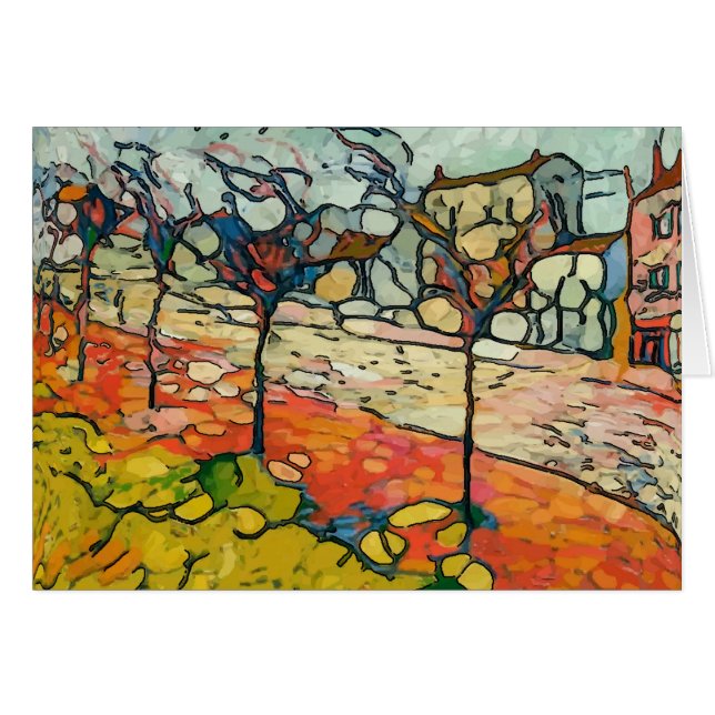 Town Street, Matisse Style Cards (Front Horizontal)