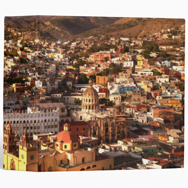 Town View From Above 3 Ring Binder (Front/Spine)
