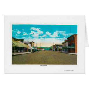 Town View of Anchorage, AlaskaAnchorage, AK Cards