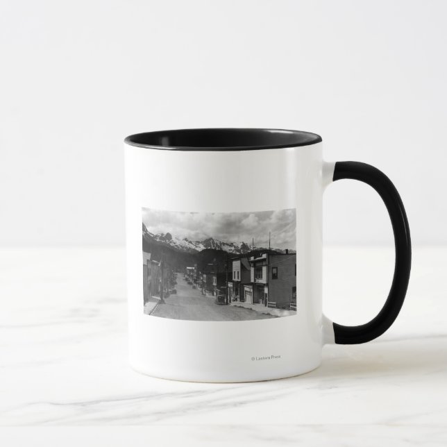 Town view of Cordova, Alaska Photograph Mug (Right)