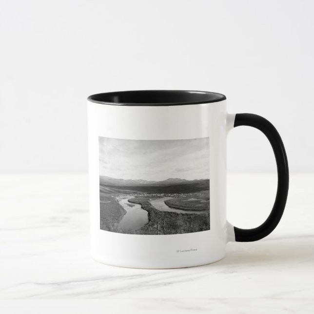 Town View of Iditarod, Alaska Photograph Mug (Right)