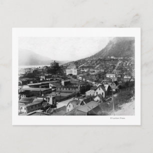 Town View of Juneau, Alaska Photograph Postcard