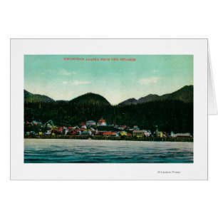 Town View of Ketchikan, Alaska from Steamer Cards