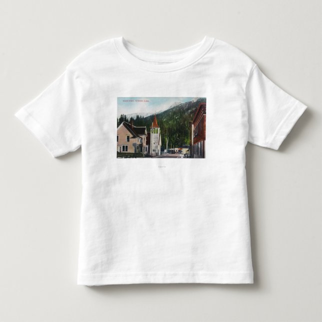 Town View of Mission StreetKetchikan, AK Toddler T-shirt (Front)