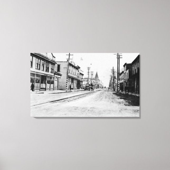 Town View of Skagway, Alaska Photograph Canvas Print (Front)