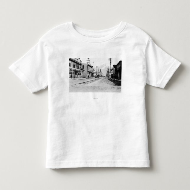 Town View of Skagway, Alaska Photograph Toddler T-shirt (Front)