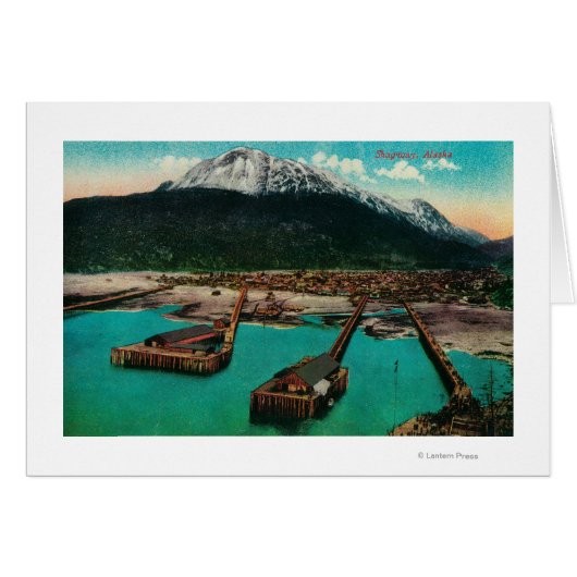 Town View of Skagway, AlaskaSkagway, AK Cards (Front Horizontal)