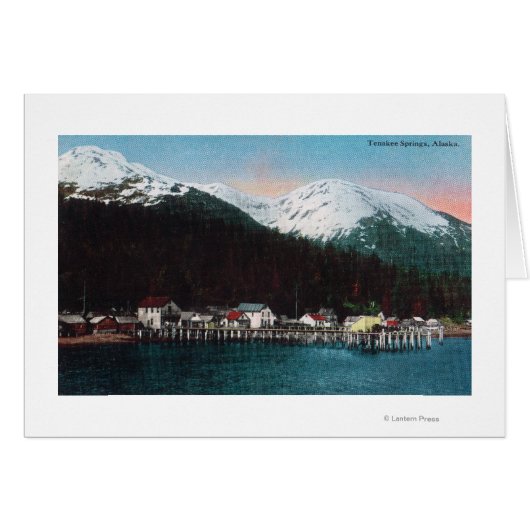Town View with DocksTenakee Springs, AK Cards (Front Horizontal)