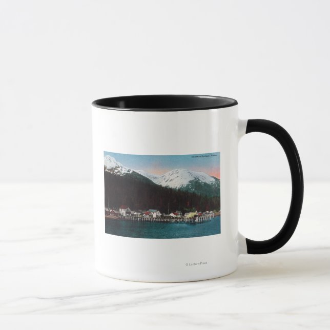 Town View with DocksTenakee Springs, AK Mug (Right)