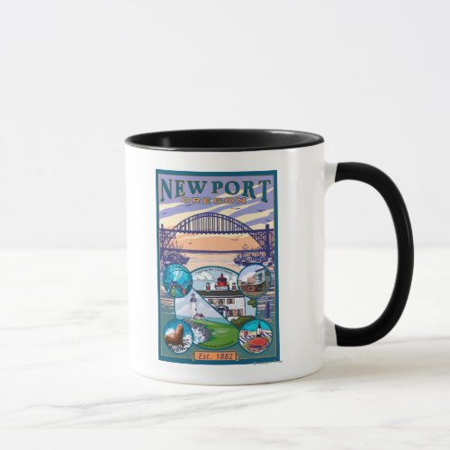 Town Views _ Newport Oregon Mug