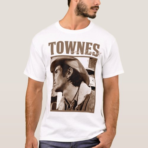 Townes Van Zandt T_ShirtTownes Country Retro T_Shirt