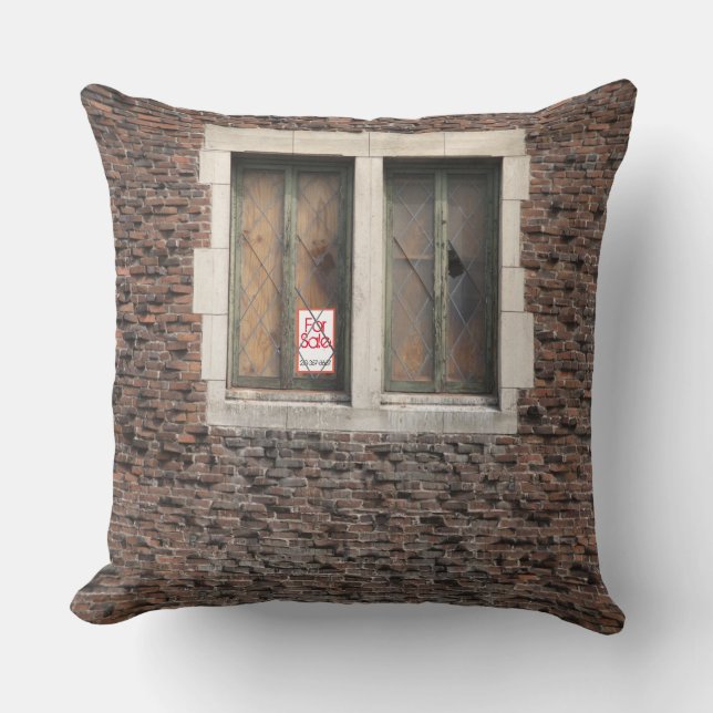 Townhouse Throw Pillow (Front)
