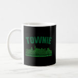 Townie With Shamrocks And Boston Skyline Boston Coffee Mug