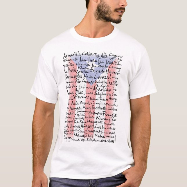 Towns of Puerto Rico T-Shirt (Front)