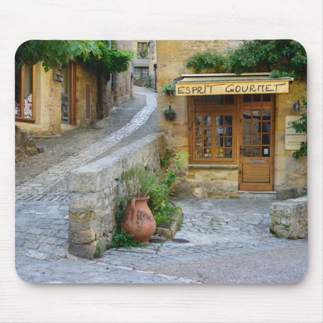 Townscape in Dordogne, France mousepad (Front)