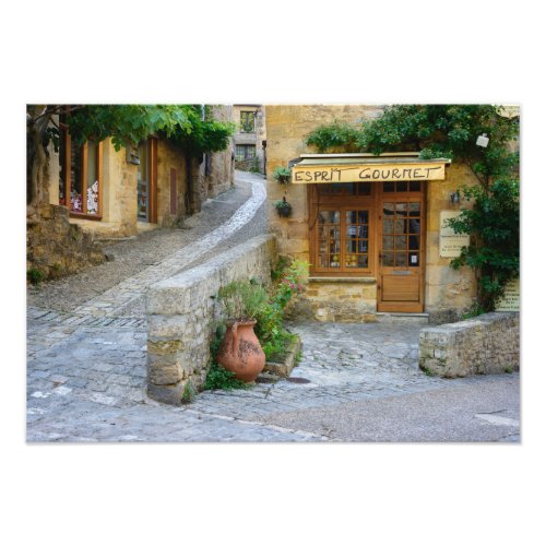 Townscape in Dordogne France photo print