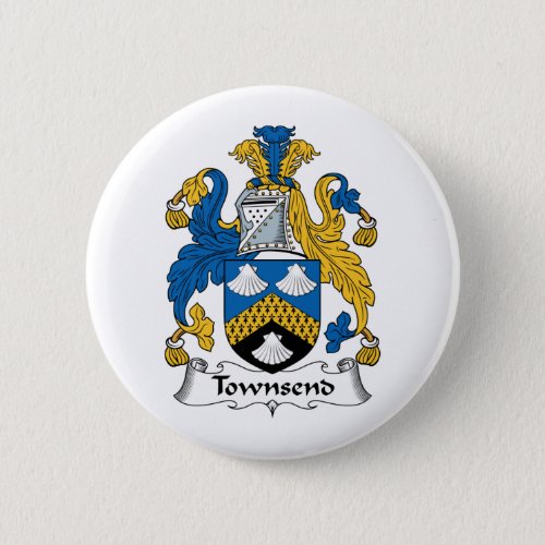 Townsend Family Crest Pinback Button