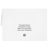 Townshend Church Card (Back Horizontal)