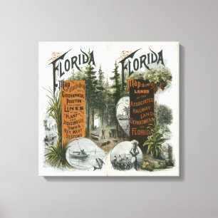 Township Map, Florida Canvas Print