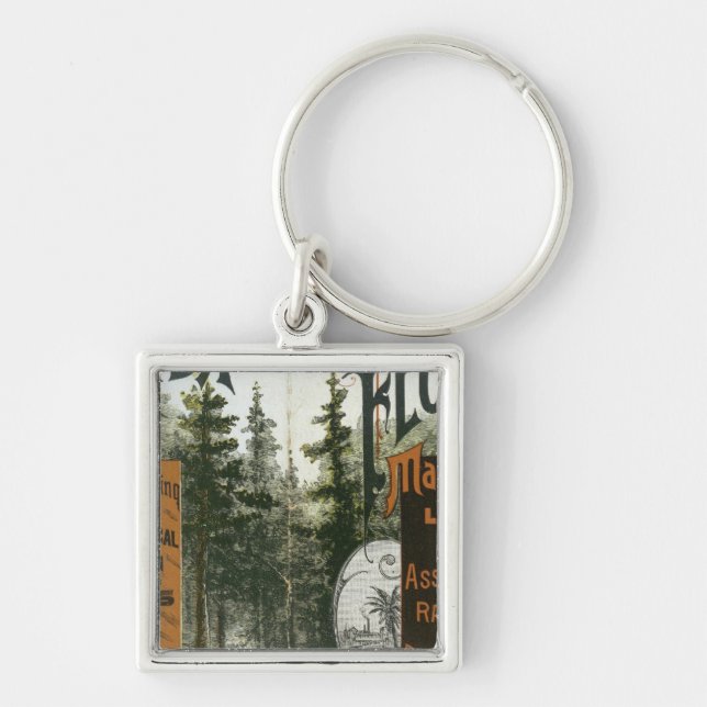 Township Map, Florida Keychain (Front)