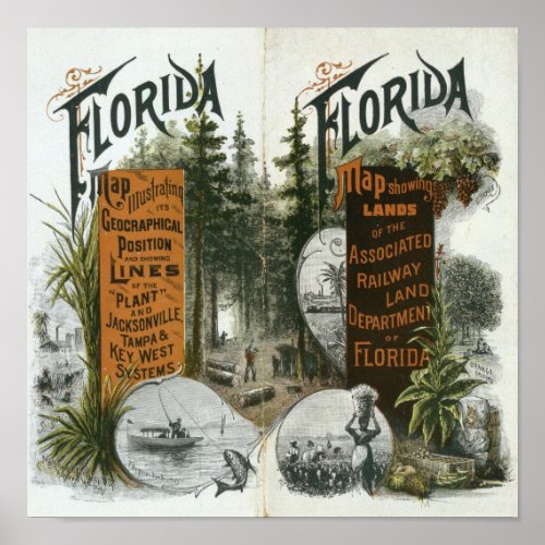 Township Map Florida Poster