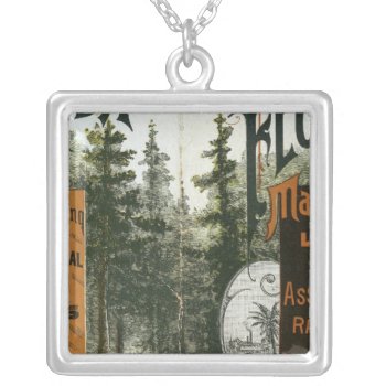 Township Map  Florida Silver Plated Necklace by davidrumsey at Zazzle