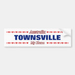 [ Thumbnail: Townsville - My Home - Australia; Hearts Bumper Sticker ]