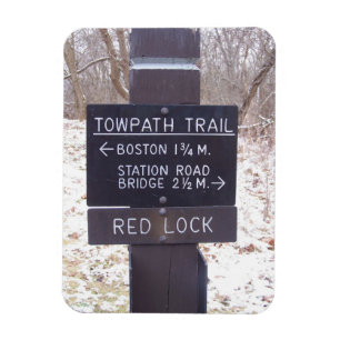 Towpath Trail Sign, Cuyahoga Valley National Park Magnet