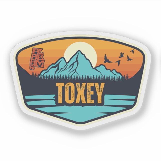 Toxey, Alabama Sticker (Front)
