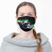 TOXIC ADULT CLOTH FACE MASK (Worn)