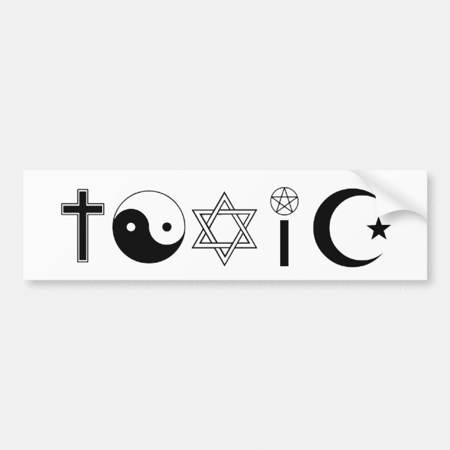 TOXIC Bumper Sticker (Front)