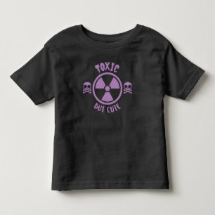 Toxic But Cute Warning Sign Toddler T-shirt
