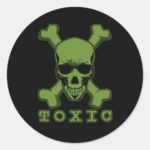 Toxic Classic Round Sticker