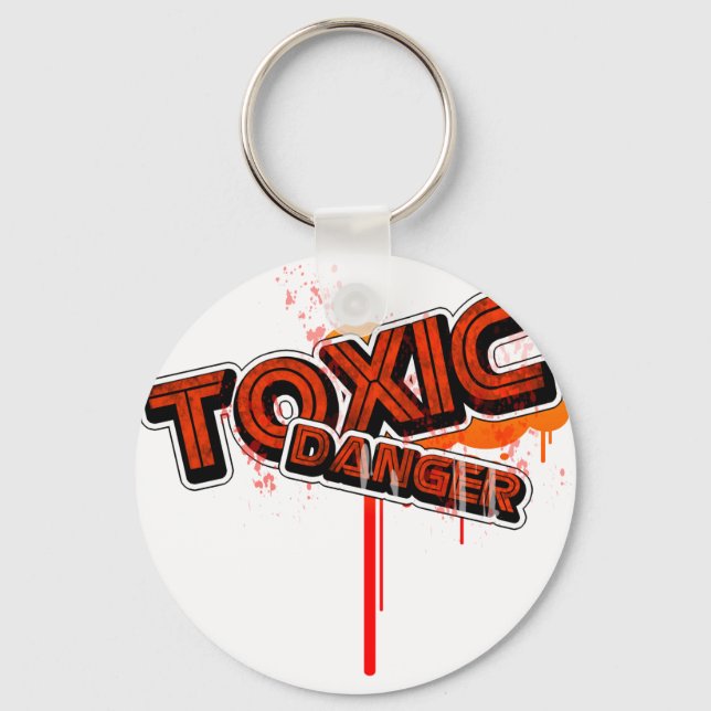 TOXIC DANGER! KEYCHAIN (Front)