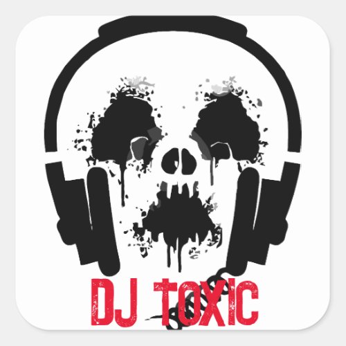 Toxic DJ  Square Sticker