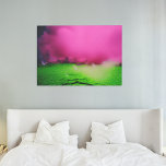 Toxic green landscape & purple clouds canvas print<br><div class="desc">This picture is mysterious but beautiful and bright. Imagine the visual interest this unique print will add to any room. Your home deserves beautiful things. Add unique and eye-catching details to any room—the perfect gift for someone who appreciates beauty... yourself or someone else.</div>
