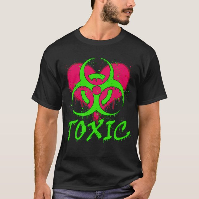 Toxic Heart Graffiti T-Shirt (Front)
