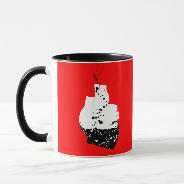 toxic heart mug (Left)